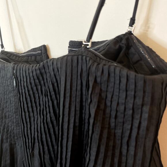 J.Crew Collection Strapless Notched Maxi Dress LBD Party Wedding CI878 Black 12 - Picture 10 of 16